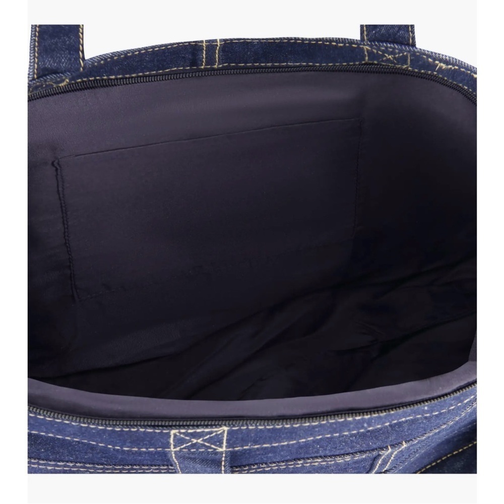 Multipocket Denim Tote Bag (C&C California) - Picture 3 of 6